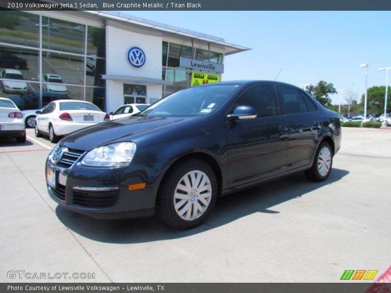 Blue Graphite Metallic / Titan Black 2010 Volkswagen Jetta S Sedan