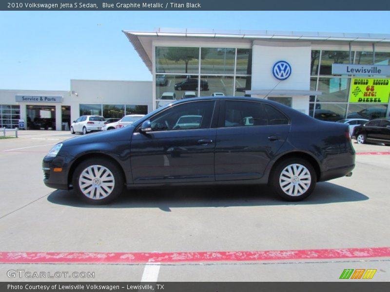 Blue Graphite Metallic / Titan Black 2010 Volkswagen Jetta S Sedan