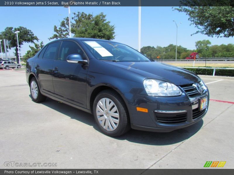 Blue Graphite Metallic / Titan Black 2010 Volkswagen Jetta S Sedan
