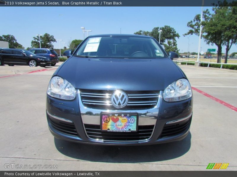 Blue Graphite Metallic / Titan Black 2010 Volkswagen Jetta S Sedan