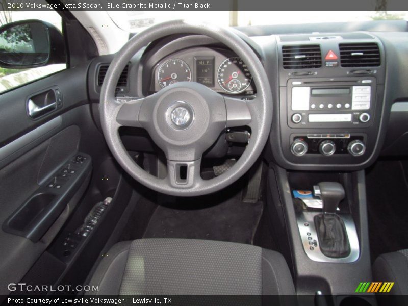 Blue Graphite Metallic / Titan Black 2010 Volkswagen Jetta S Sedan
