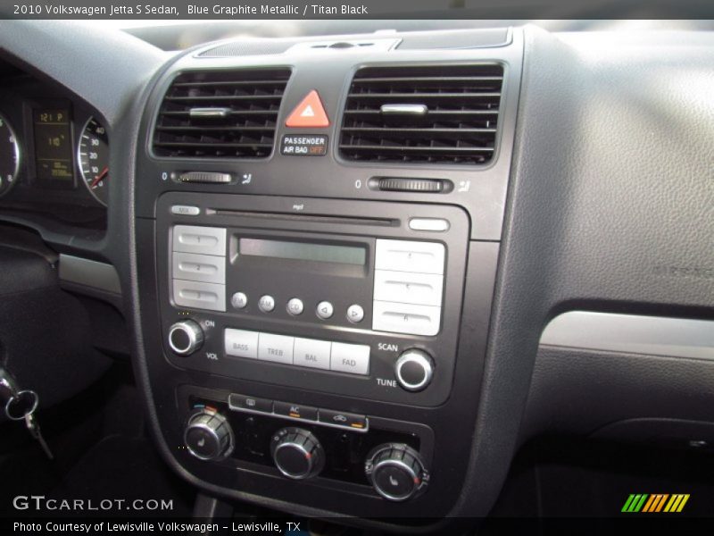 Blue Graphite Metallic / Titan Black 2010 Volkswagen Jetta S Sedan