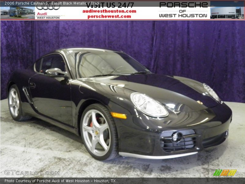 Basalt Black Metallic / Black 2006 Porsche Cayman S