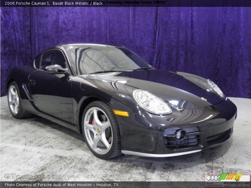 Basalt Black Metallic / Black 2006 Porsche Cayman S