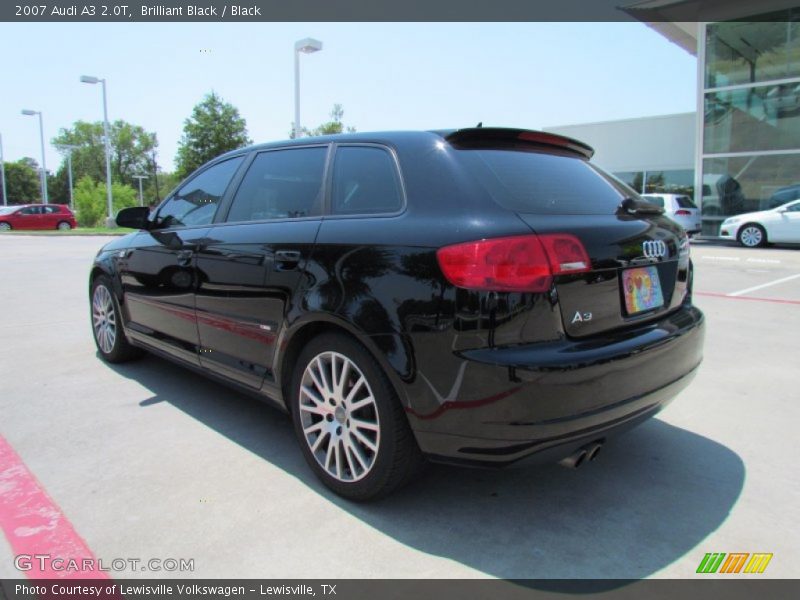 Brilliant Black / Black 2007 Audi A3 2.0T