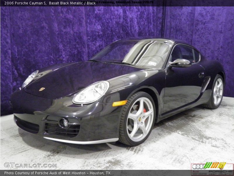 Basalt Black Metallic / Black 2006 Porsche Cayman S