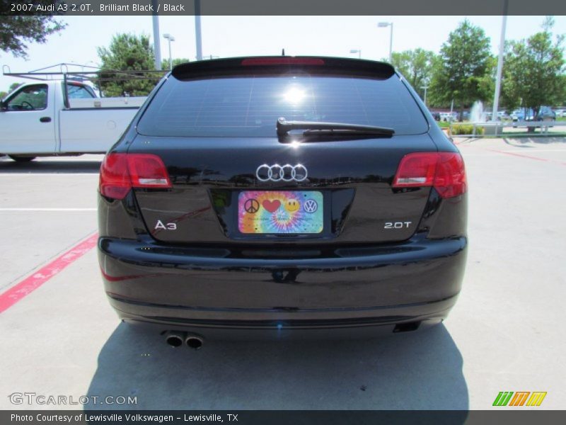 Brilliant Black / Black 2007 Audi A3 2.0T