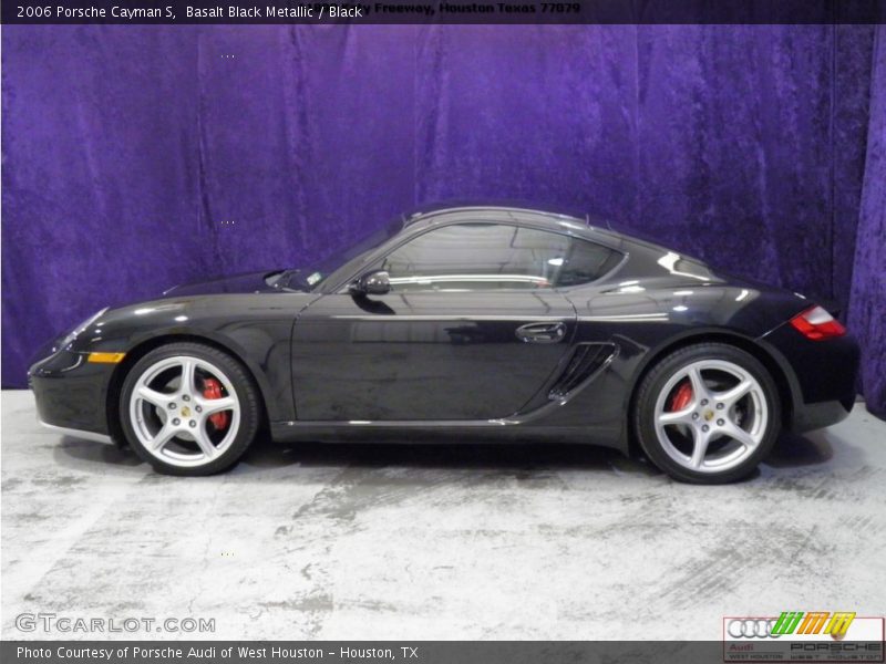 Basalt Black Metallic / Black 2006 Porsche Cayman S