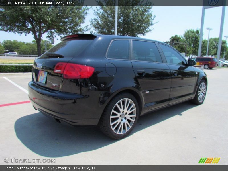 Brilliant Black / Black 2007 Audi A3 2.0T