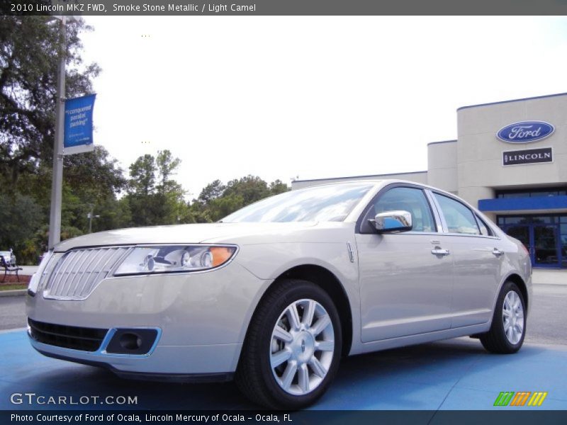 Smoke Stone Metallic / Light Camel 2010 Lincoln MKZ FWD