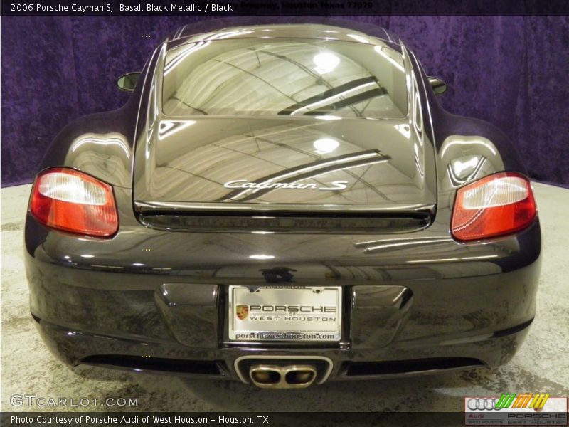 Basalt Black Metallic / Black 2006 Porsche Cayman S