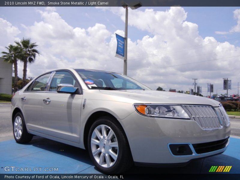 Smoke Stone Metallic / Light Camel 2010 Lincoln MKZ FWD
