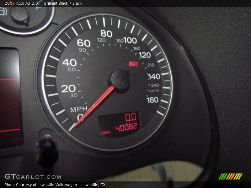 Brilliant Black / Black 2007 Audi A3 2.0T