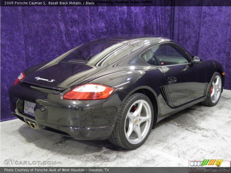 Basalt Black Metallic / Black 2006 Porsche Cayman S