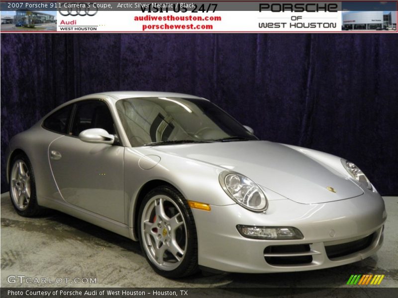 Arctic Silver Metallic / Black 2007 Porsche 911 Carrera S Coupe