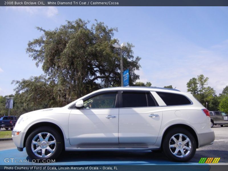 White Diamond Tri Coat / Cashmere/Cocoa 2008 Buick Enclave CXL