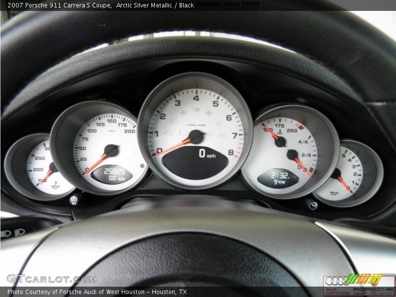 Arctic Silver Metallic / Black 2007 Porsche 911 Carrera S Coupe