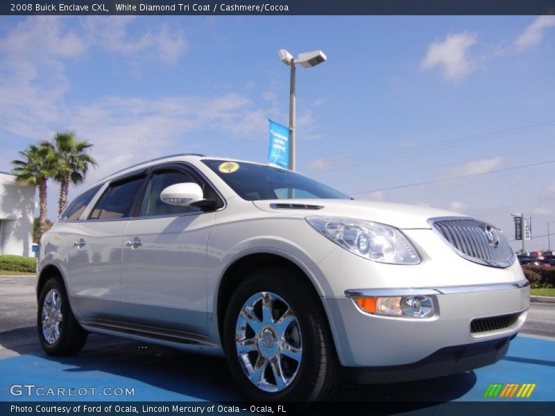 White Diamond Tri Coat / Cashmere/Cocoa 2008 Buick Enclave CXL