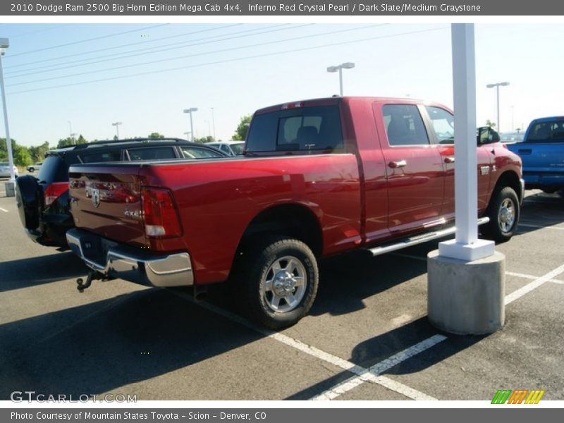 Inferno Red Crystal Pearl / Dark Slate/Medium Graystone 2010 Dodge Ram 2500 Big Horn Edition Mega Cab 4x4