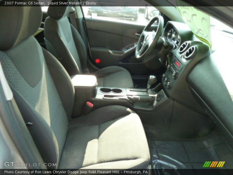 Liquid Silver Metallic / Ebony 2007 Pontiac G6 Sedan