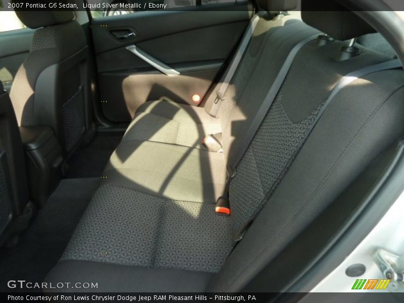 Liquid Silver Metallic / Ebony 2007 Pontiac G6 Sedan