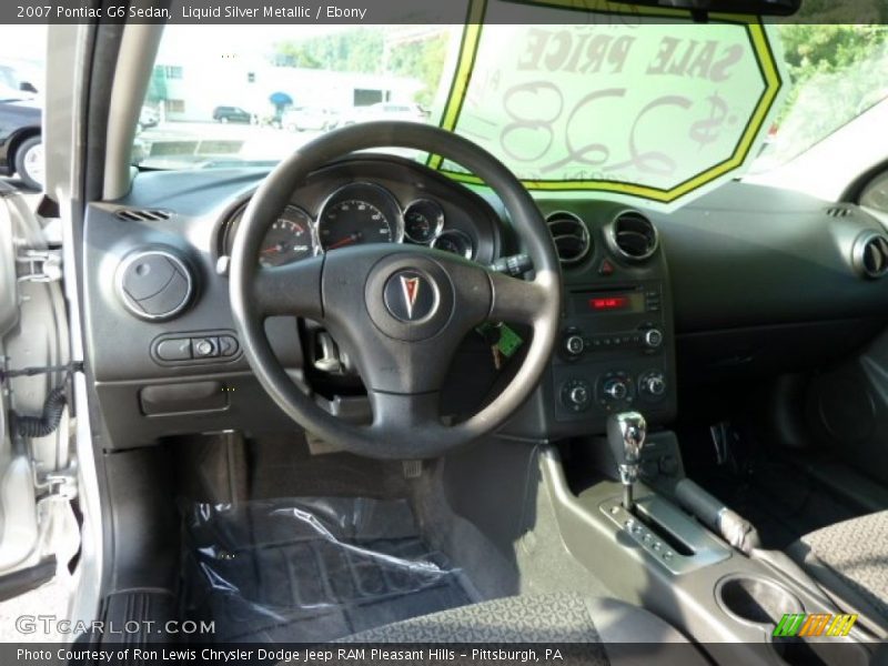 Liquid Silver Metallic / Ebony 2007 Pontiac G6 Sedan