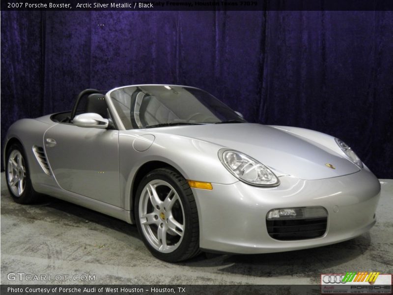 Arctic Silver Metallic / Black 2007 Porsche Boxster