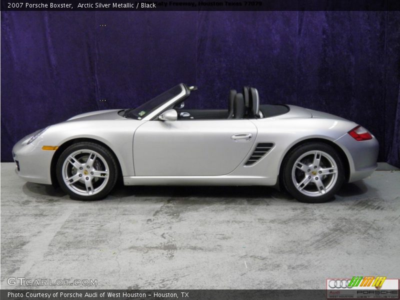 Arctic Silver Metallic / Black 2007 Porsche Boxster