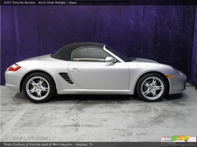 Arctic Silver Metallic / Black 2007 Porsche Boxster