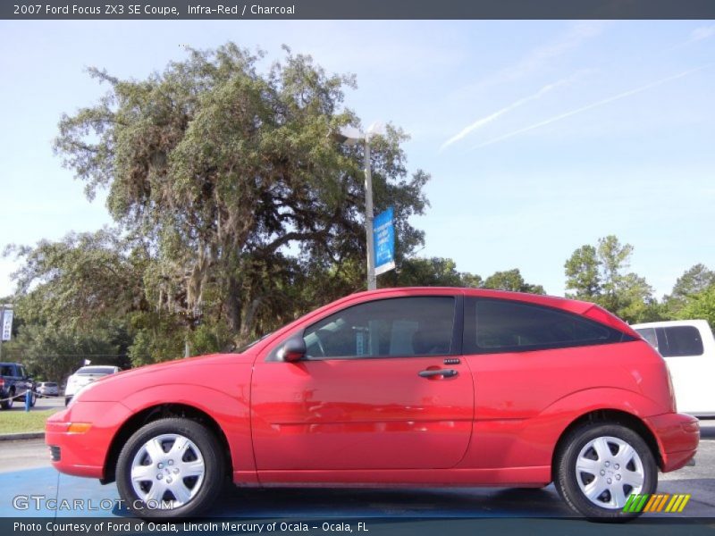 Infra-Red / Charcoal 2007 Ford Focus ZX3 SE Coupe