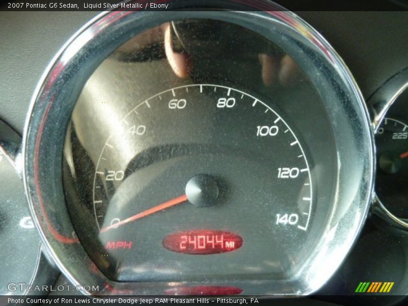 Liquid Silver Metallic / Ebony 2007 Pontiac G6 Sedan