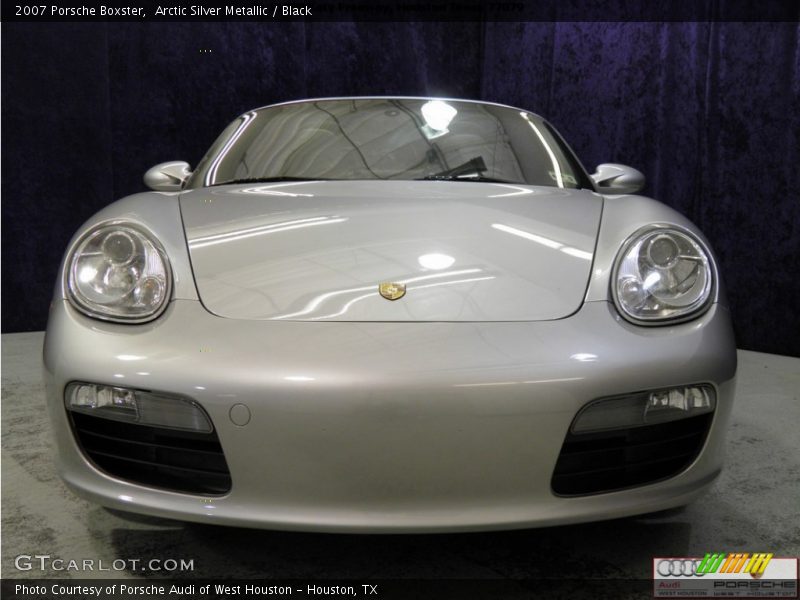 Arctic Silver Metallic / Black 2007 Porsche Boxster