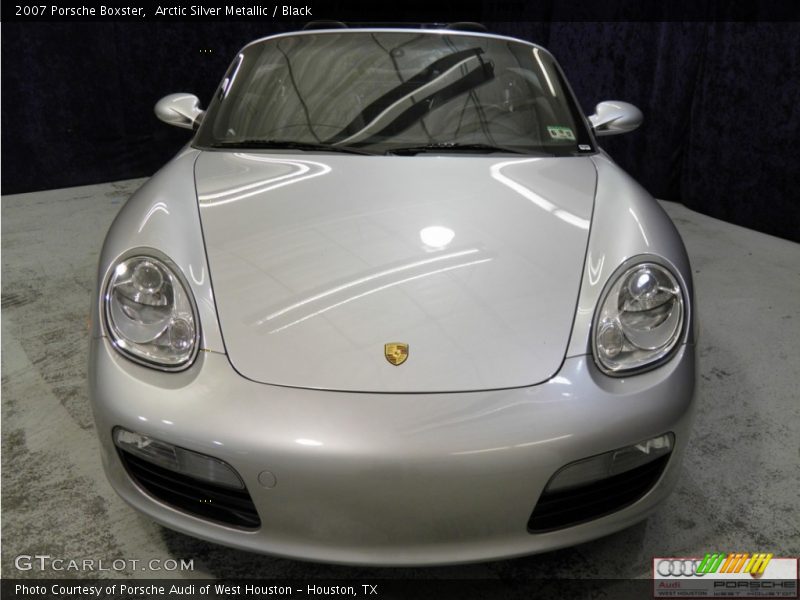 Arctic Silver Metallic / Black 2007 Porsche Boxster