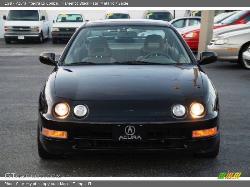 Flamenco Black Pearl Metallic / Beige 1997 Acura Integra LS Coupe