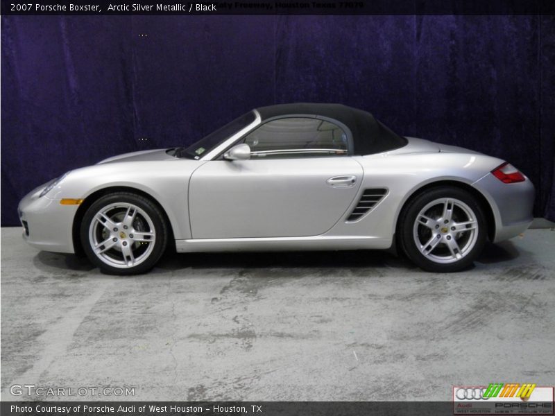 Arctic Silver Metallic / Black 2007 Porsche Boxster