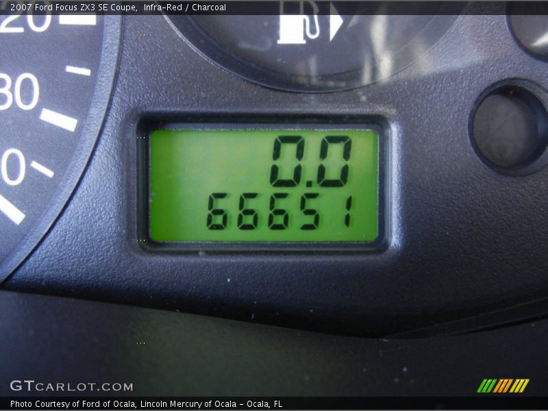 Infra-Red / Charcoal 2007 Ford Focus ZX3 SE Coupe