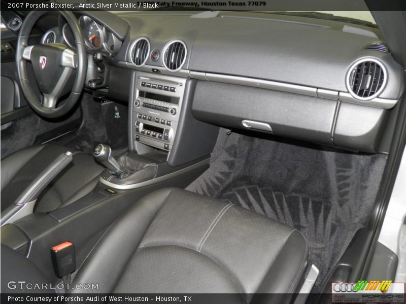 Arctic Silver Metallic / Black 2007 Porsche Boxster