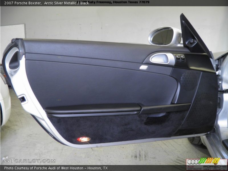 Arctic Silver Metallic / Black 2007 Porsche Boxster