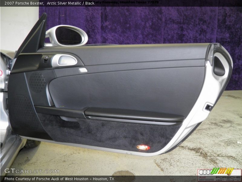 Arctic Silver Metallic / Black 2007 Porsche Boxster