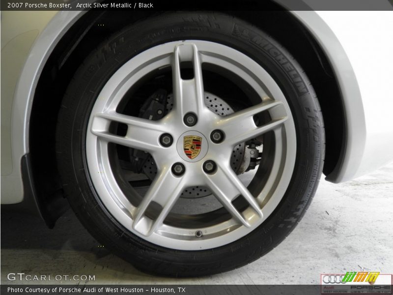 Arctic Silver Metallic / Black 2007 Porsche Boxster