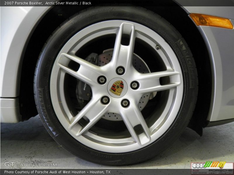 Arctic Silver Metallic / Black 2007 Porsche Boxster