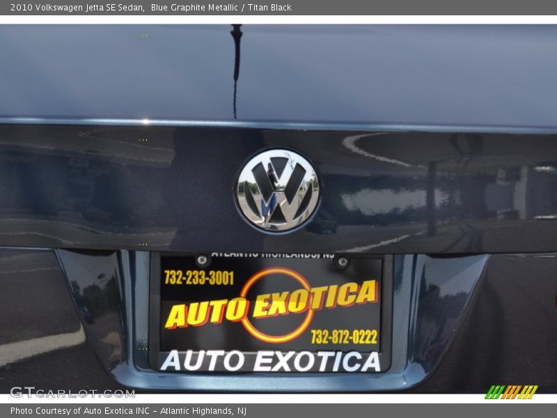 Blue Graphite Metallic / Titan Black 2010 Volkswagen Jetta SE Sedan