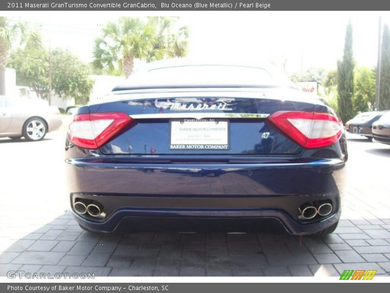 Blu Oceano (Blue Metallic) / Pearl Beige 2011 Maserati GranTurismo Convertible GranCabrio