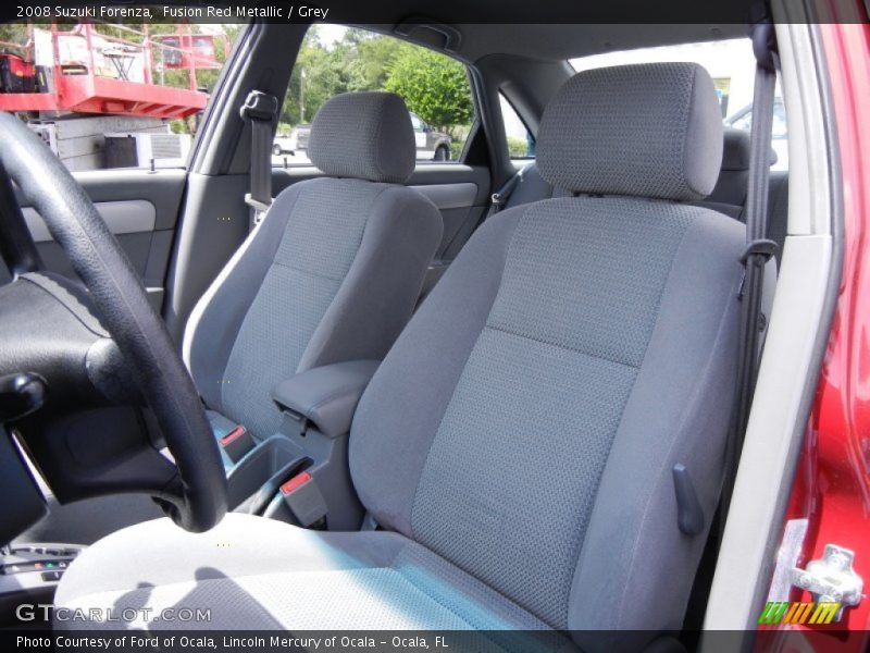 Fusion Red Metallic / Grey 2008 Suzuki Forenza