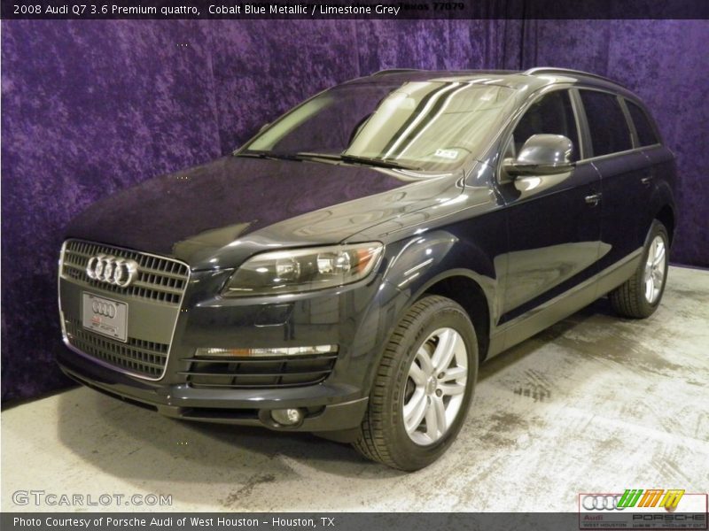 Cobalt Blue Metallic / Limestone Grey 2008 Audi Q7 3.6 Premium quattro