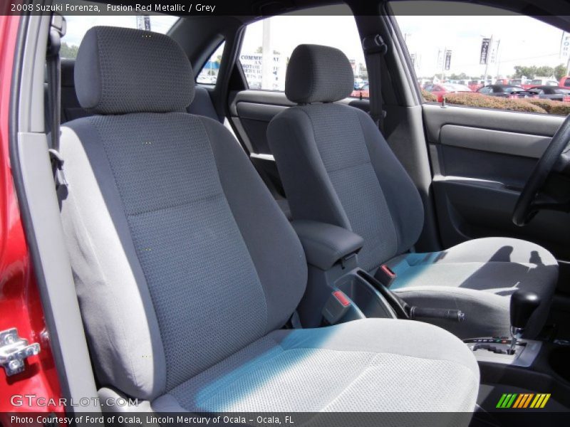 Fusion Red Metallic / Grey 2008 Suzuki Forenza