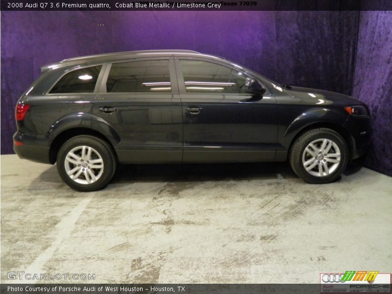 Cobalt Blue Metallic / Limestone Grey 2008 Audi Q7 3.6 Premium quattro