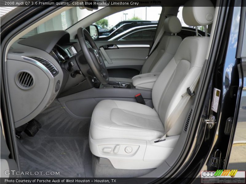 Cobalt Blue Metallic / Limestone Grey 2008 Audi Q7 3.6 Premium quattro