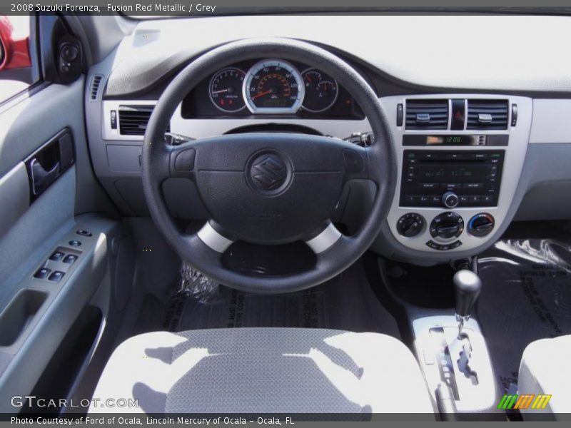 Fusion Red Metallic / Grey 2008 Suzuki Forenza