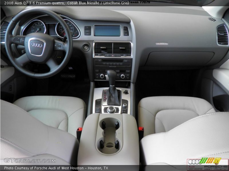 Cobalt Blue Metallic / Limestone Grey 2008 Audi Q7 3.6 Premium quattro